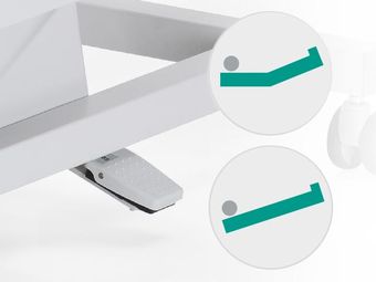 Foot controller for shock position or foot controller for Trendelenburg position