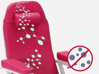 Antimikrobielle Oberfläche für Polsterauflage
