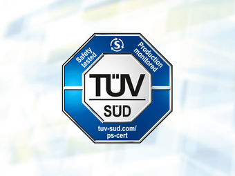 TÜV certified (tuv-sued.com/ps-cert)