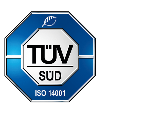 Prüfzeichen für zertifiziertes Umweltmanagementsystem  ISO 14001